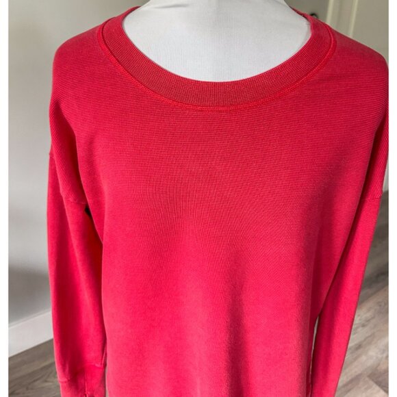 Athleta Coaster Luxe Sweatshirt in Salutation Stripe Matador Red - Picture 8 of 12